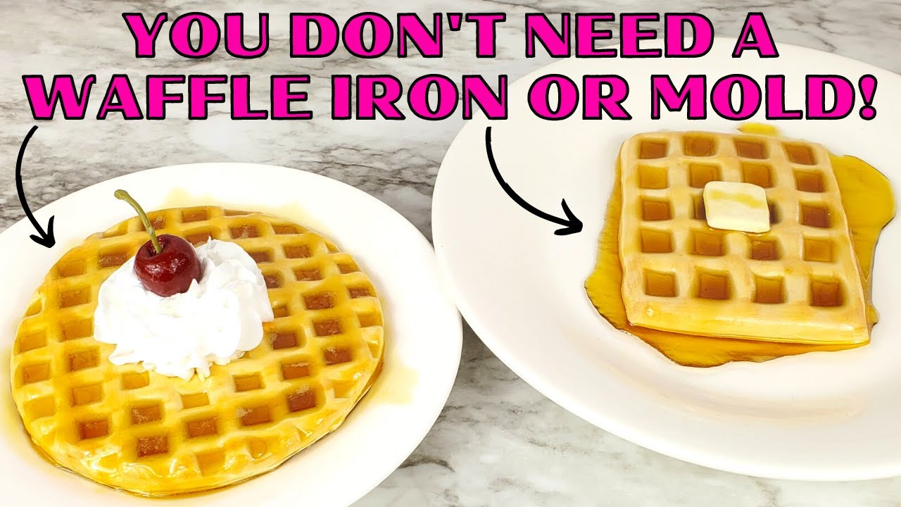 FAKE BAKE WAFFLES WITH FAKE SYRUP - Breakfast Faux Food Tutorial