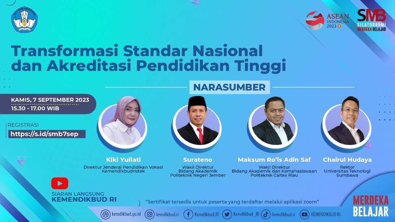 SMB: Transformasi Standar Nasional dan Akreditasi Pendidikan Tinggi