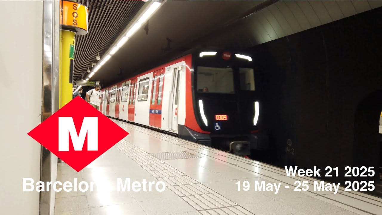 Barcelona Metro L3, L5 | 4K | Week 21 2025 | 19 May - 25 May 2025