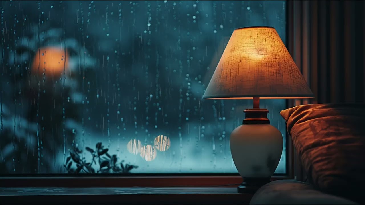 Deep Sleep Piano | Rainy Evening Window Relaxing Sleep Music (3 Hours)