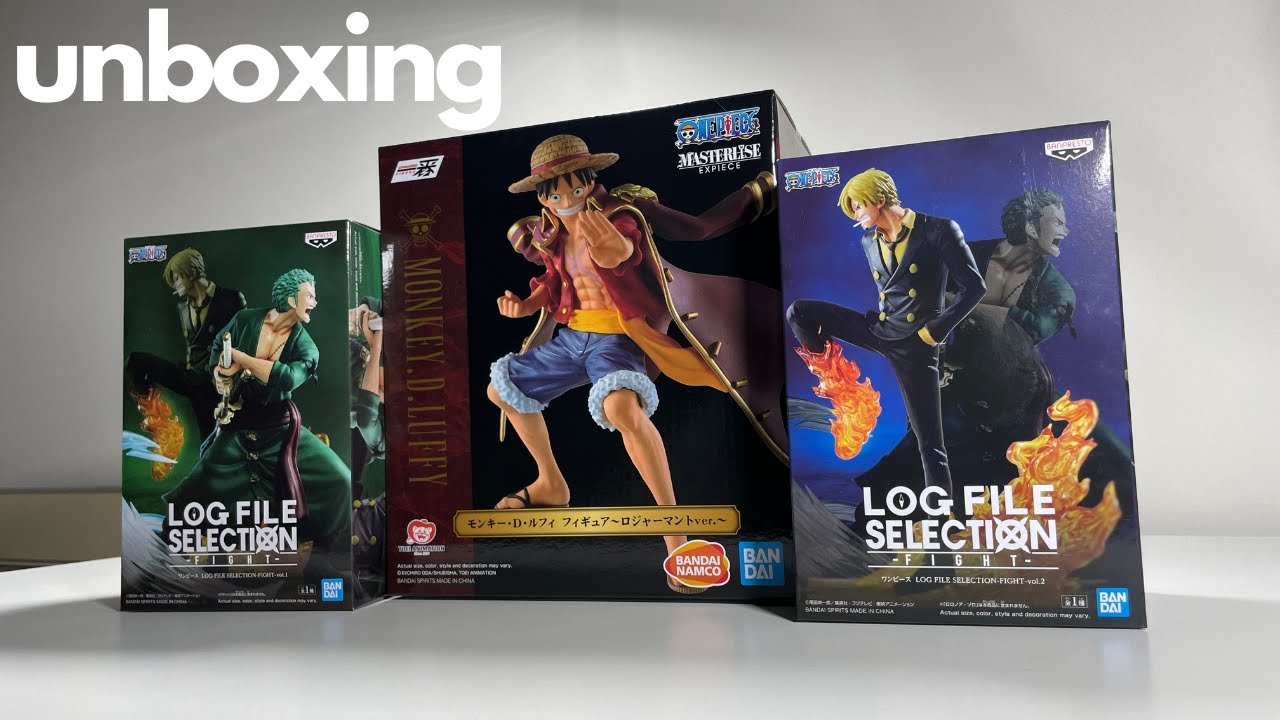 One Piece Luffy Zoro Sanji Figures Unboxing | ASMR