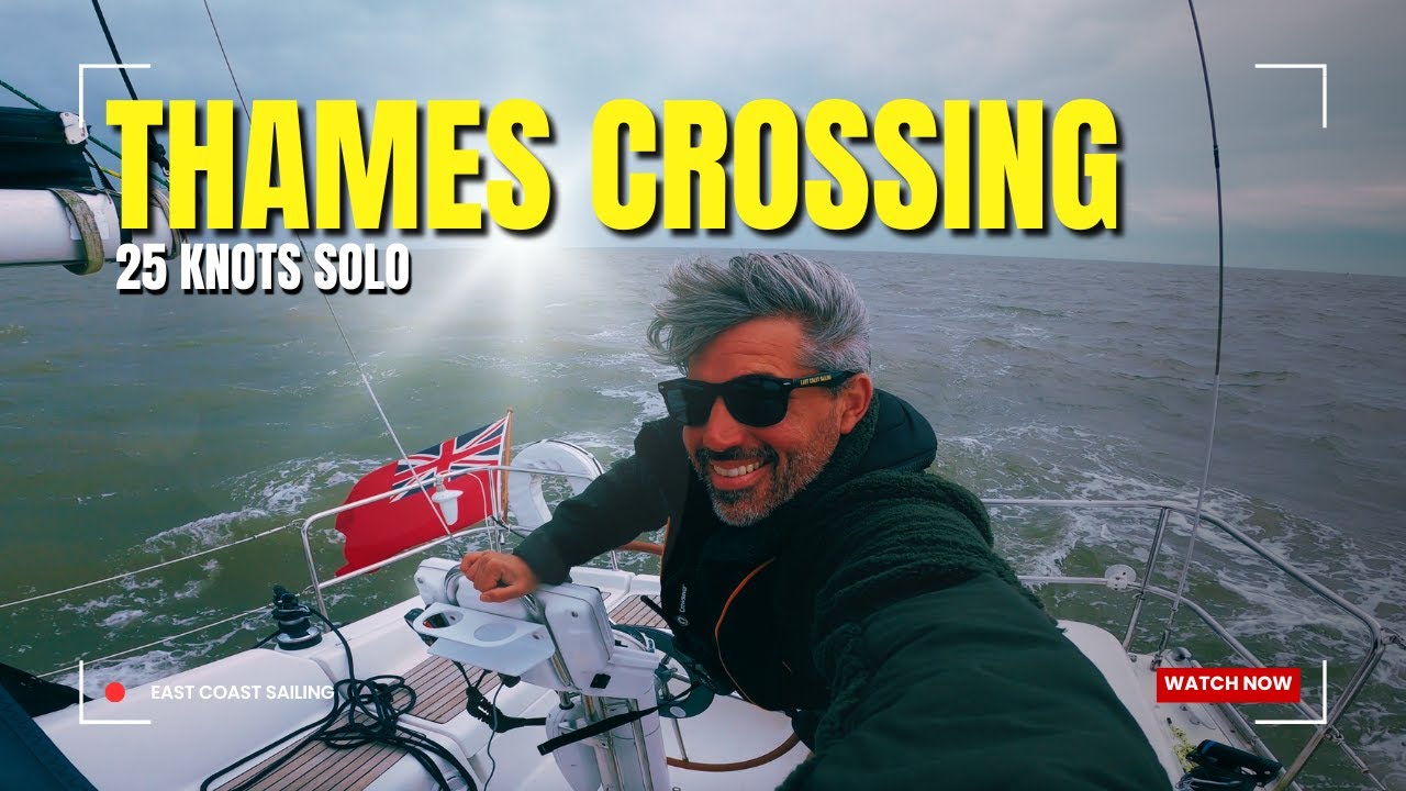 25 Knots SOLO sail across the Thames