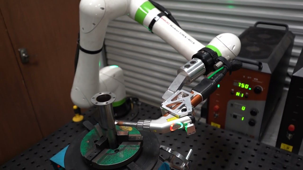 IPG LightWELD Rotary Weld with Fanuc 10iA CRX Co Robot