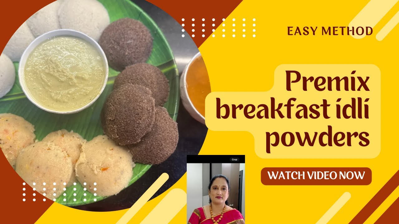 How to make premix idli powders | Ragi | oats | Rava | instant mix powders