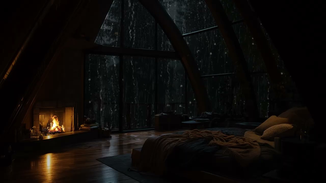 Night Rain Flow | Calm Ambient Sounds for Study and Work