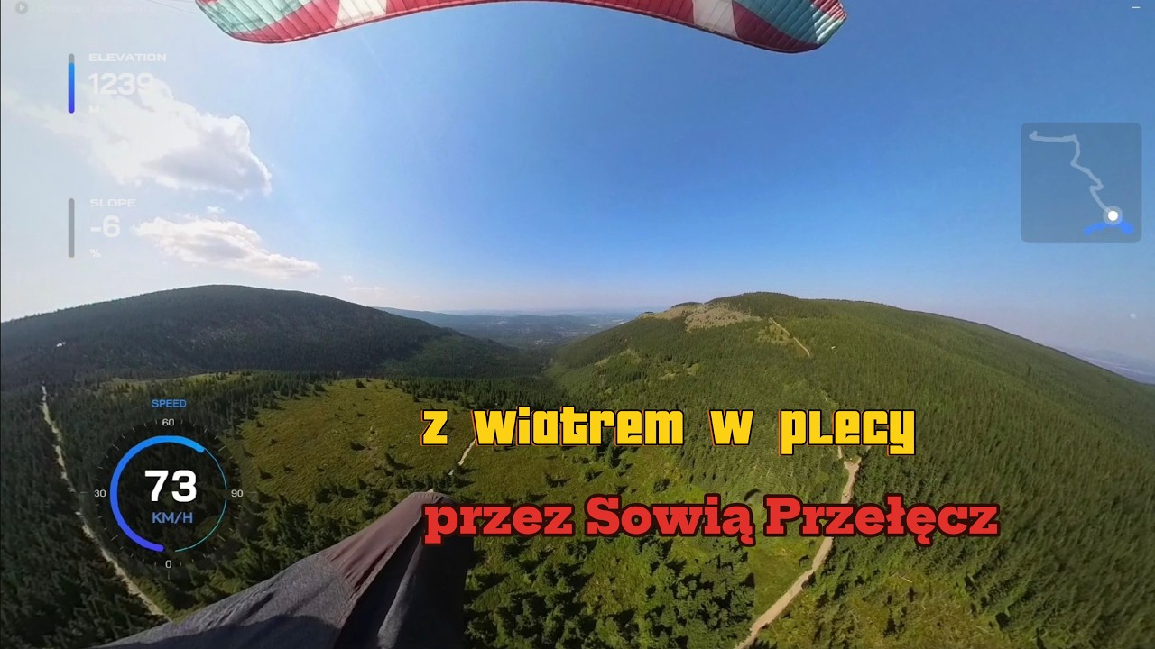 Niski przelot przez Sowią Przełęcz w Karkonoszach