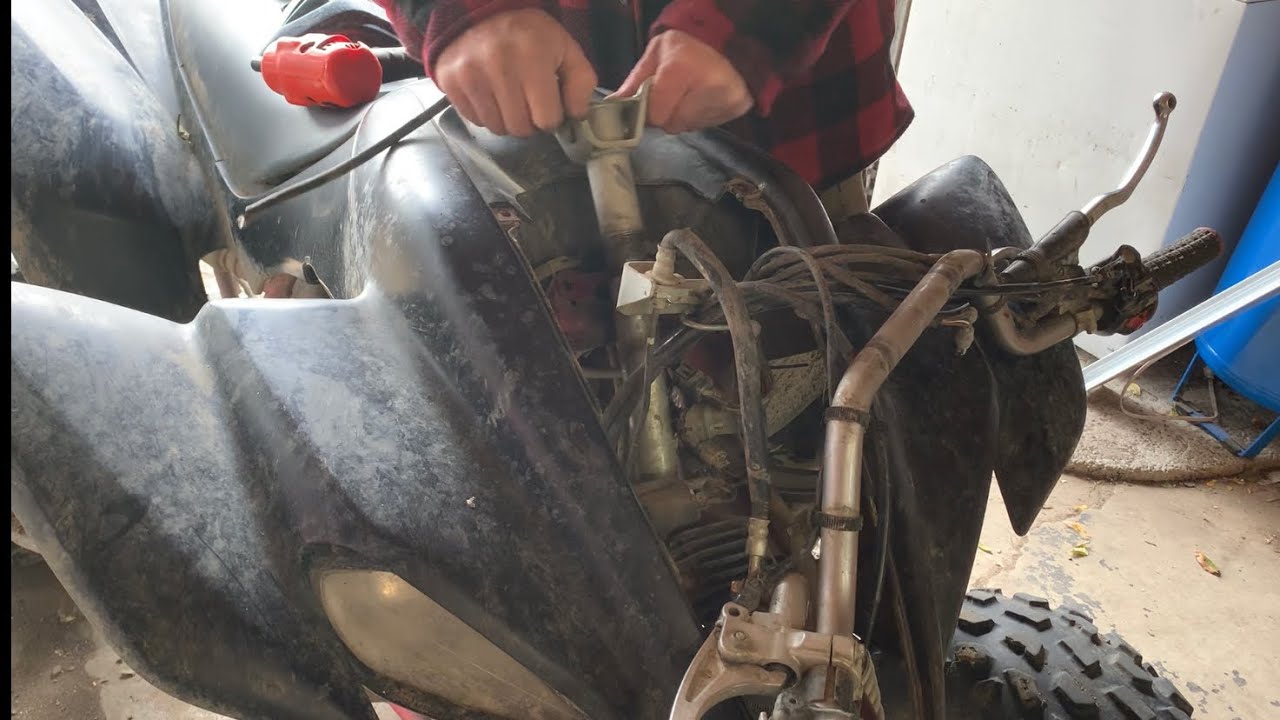 DIY Yamaha Raptor bent steering stem fix!