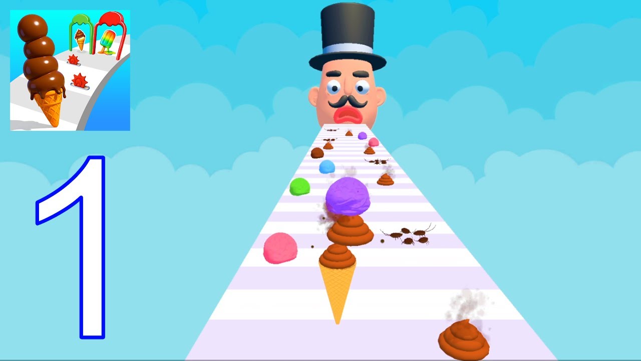 Stacky Ice Cream - Gameplay Walkthrough Part 1 - All Levels 1-10 (iOS, Android GamePlay)