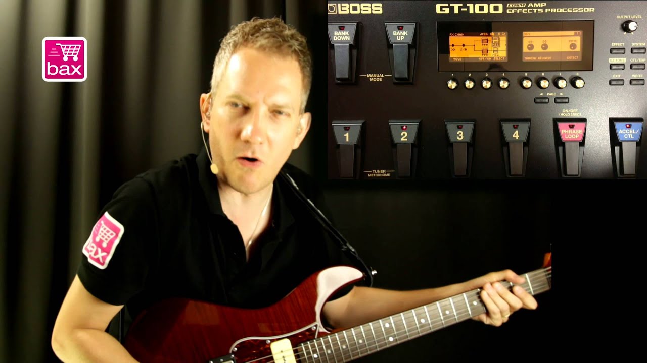 Обзор гитарного процессора Boss GT-100 версии 2.0 | Bax Music