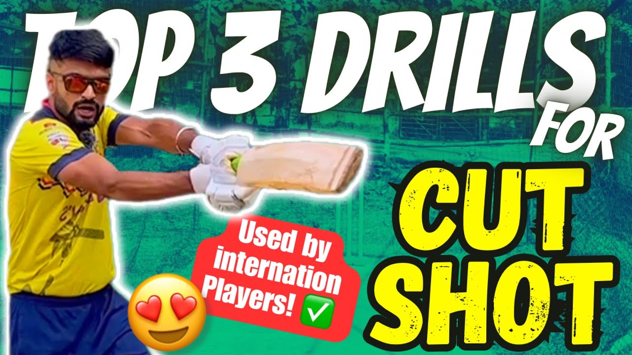 TOP 3 Cut Shot Batting DRILLS used by Int’l Players ✅| How to Play CUT SHOT in Cricket🔥