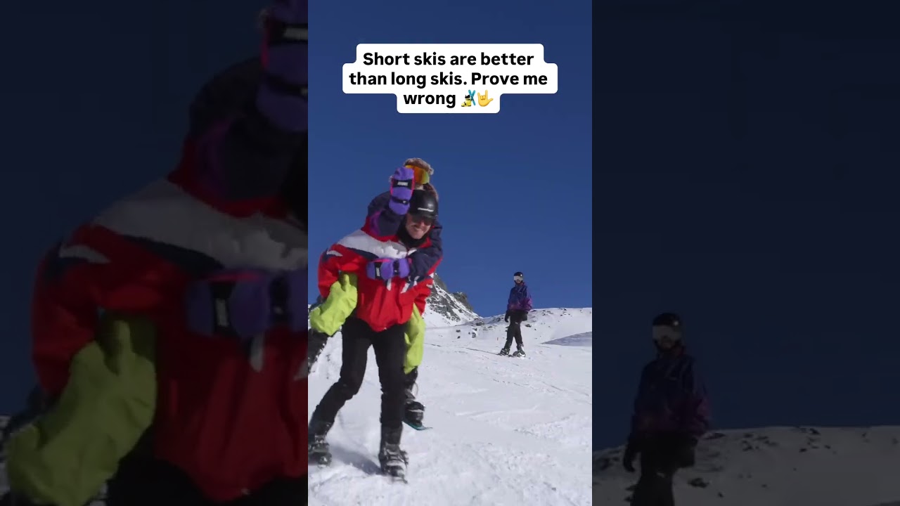 Short skis are better than long skis 🎿🤟