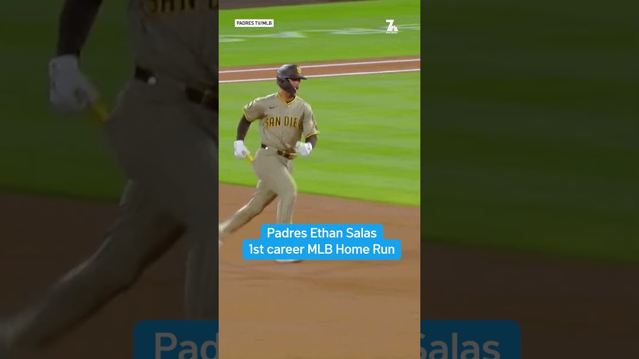 Highlights: Padres Ethan Salas 1st career MLB Home Run | NBC 7 San Diego