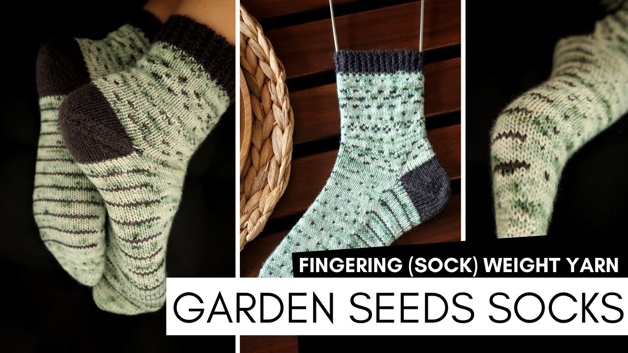 Garden Seeds Socks by Barbara Nalewko knit by knittingILove