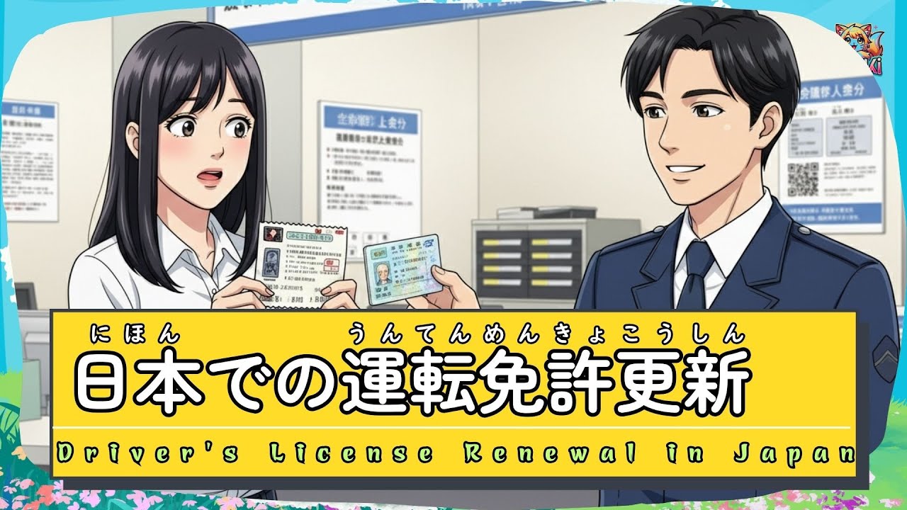 日本での運転免許更新ガイド 🚗✨｜Step by Step Guide for Foreigners｜JLPT N5&ndash;N3