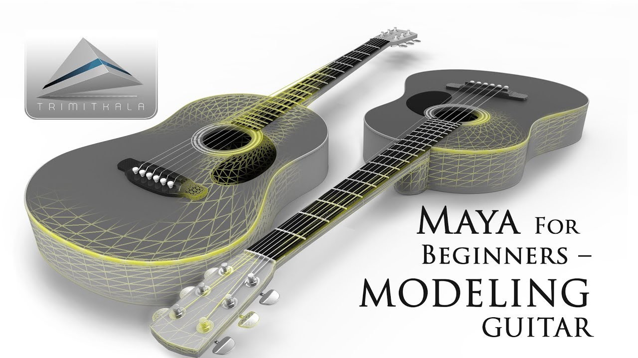 Maya для начинающих — Моделирование гитары — Учебное пособие | Изучите Maya