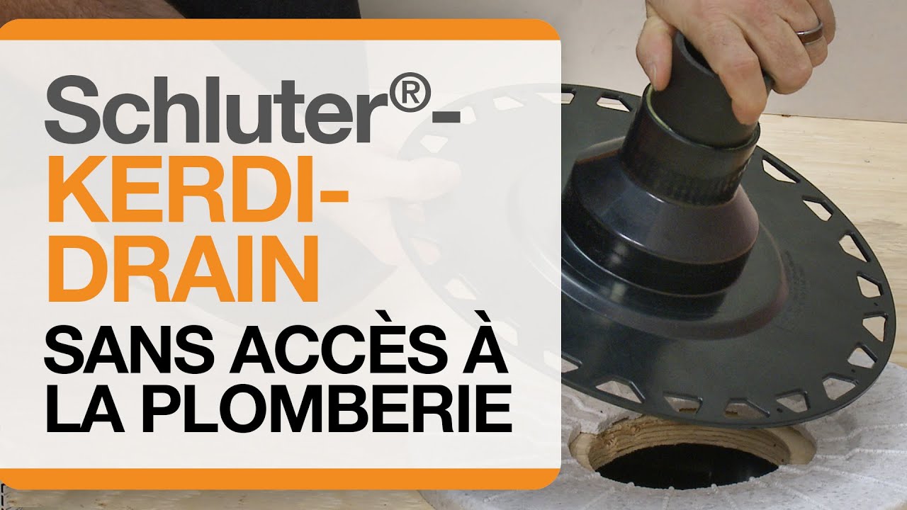 Comment installer le drain Schluter®-KERDI-DRAIN quand il n’y a pas d’accès à la plomberie.
