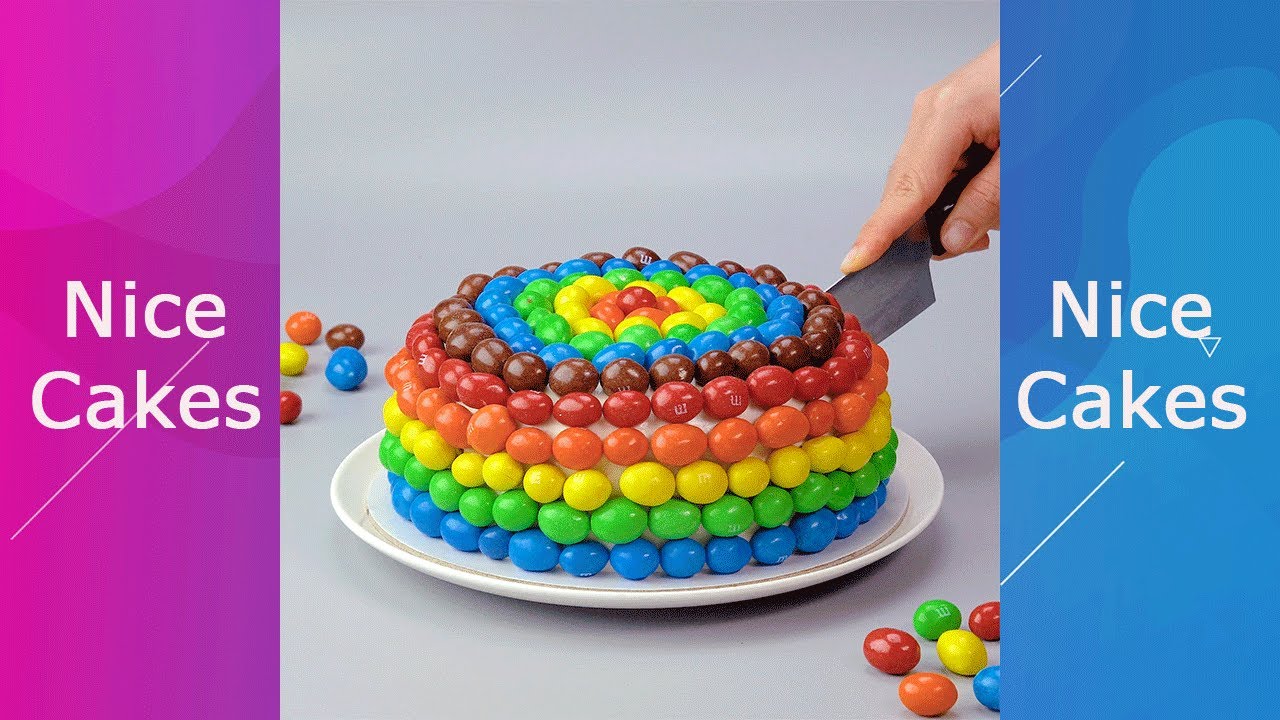 Rainbow Candy Cake Decorating