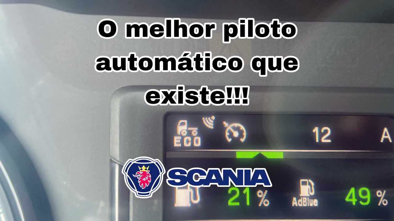 Scania R540 usando piloto automático com previsão ativa!!!!