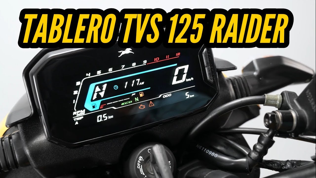 Lo que DEBES  saber del TABLERO DE  LA TVS 125 RAIDER
