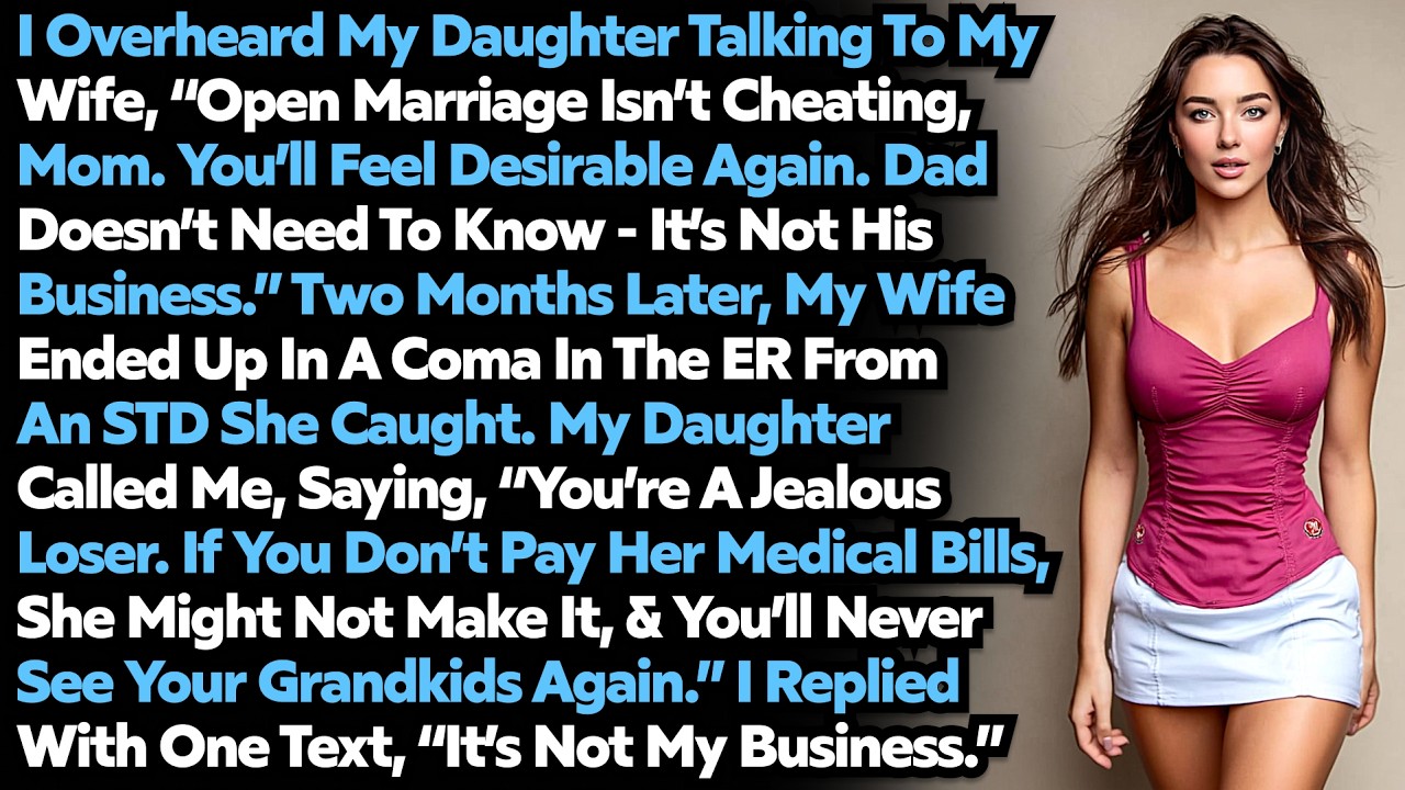 My Stepdaughter Urged My Wife to Open Our Marriage & Cheat. She Got STD, Got Pregnant. Epic Revenge