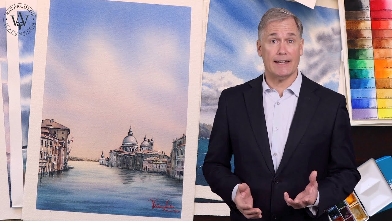 How to Use Watercolor Glazing for Painting Sky and Water