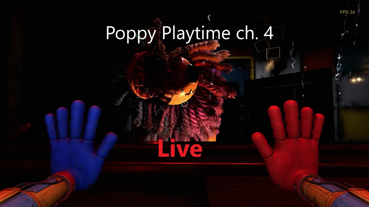 Live: playing poppy playtime Ch. 4 before Ch. 5