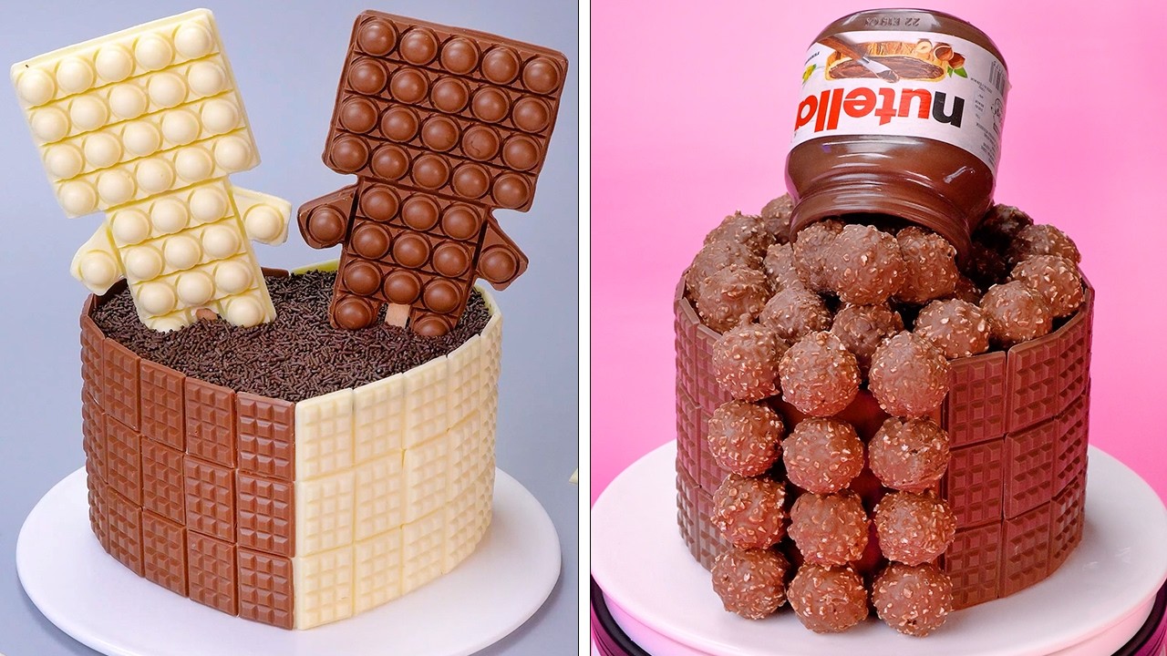 Более 500 быстрых и простых техник украшения тортов | Самый вкусный рецепт шоколадного торта