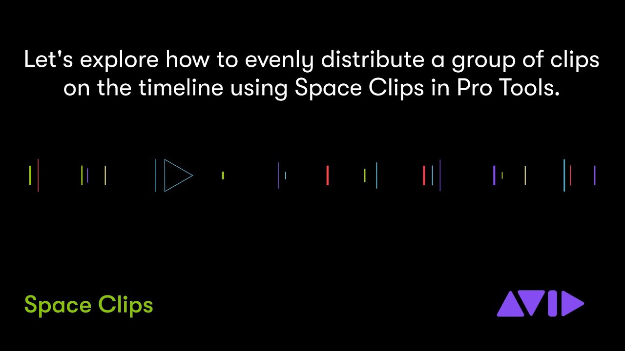 New in Pro Tools 2020 &mdash; Space Clips