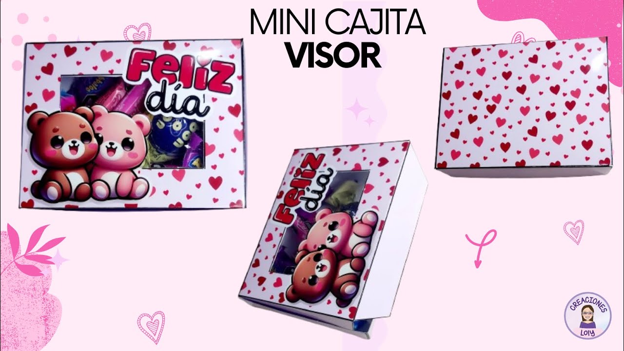 Mini cajita visor San Valentin