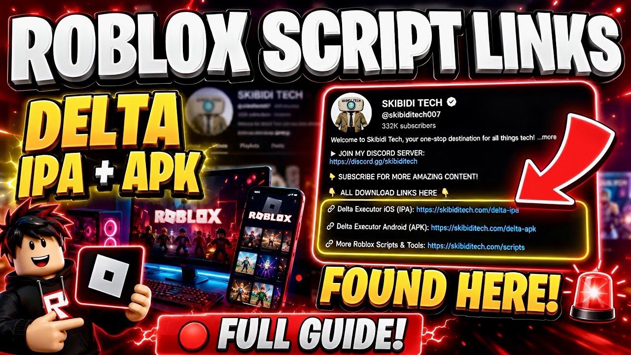 Как получить ссылки на скрипты Roblox (из моих видео) + файлы Delta Executor IPA/APK (iOS и Andro...