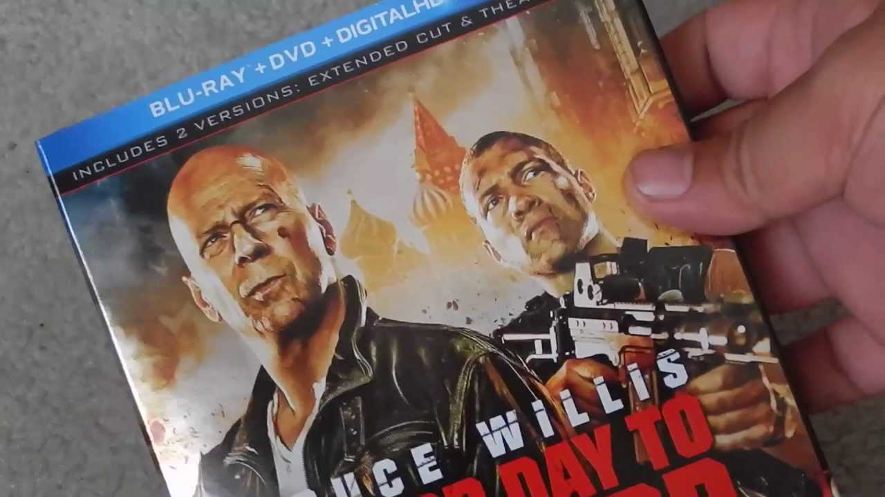 A Good Day to Die Hard Blu ray dvd combo unwrapping unboxing