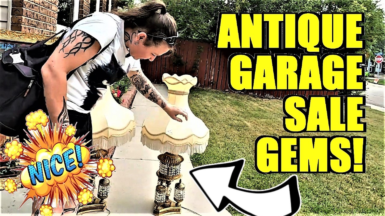 Ep643:  Garage Sale Antiques Haul!!  😃😃  You Won't Believe the Deals on these Antique Collectibles!
