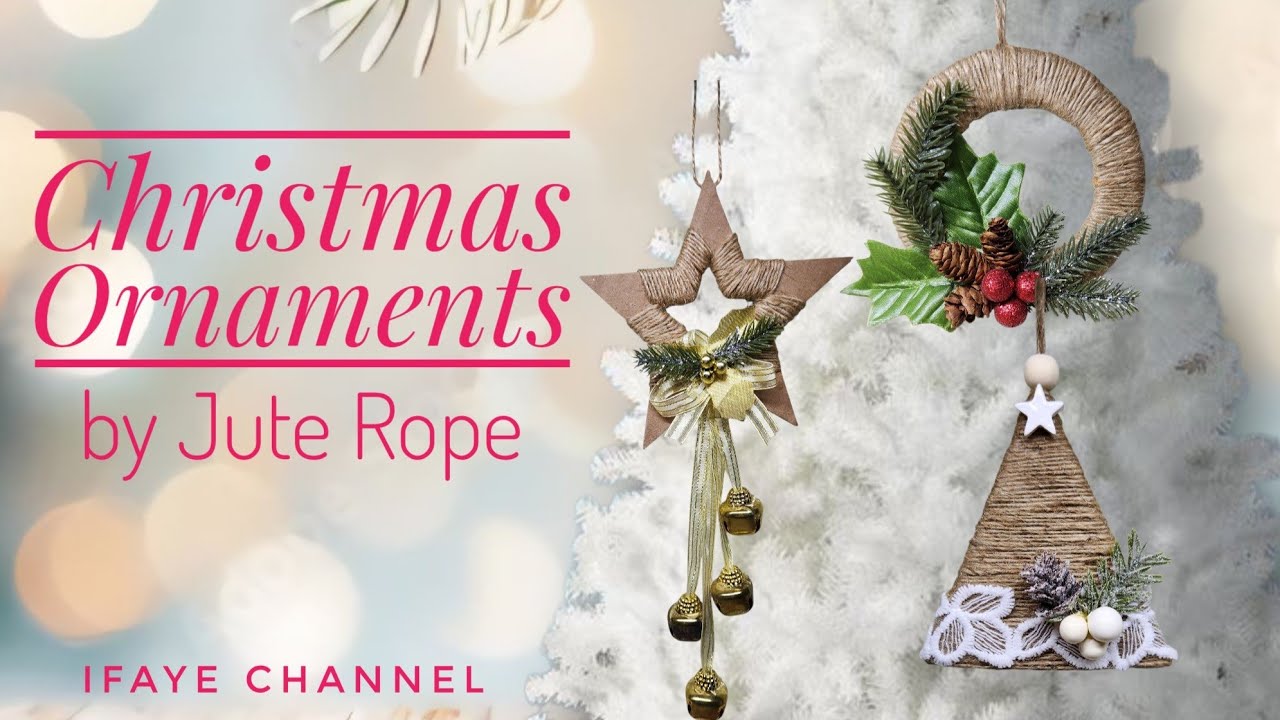 Christmas Ornaments made from Jute Rope