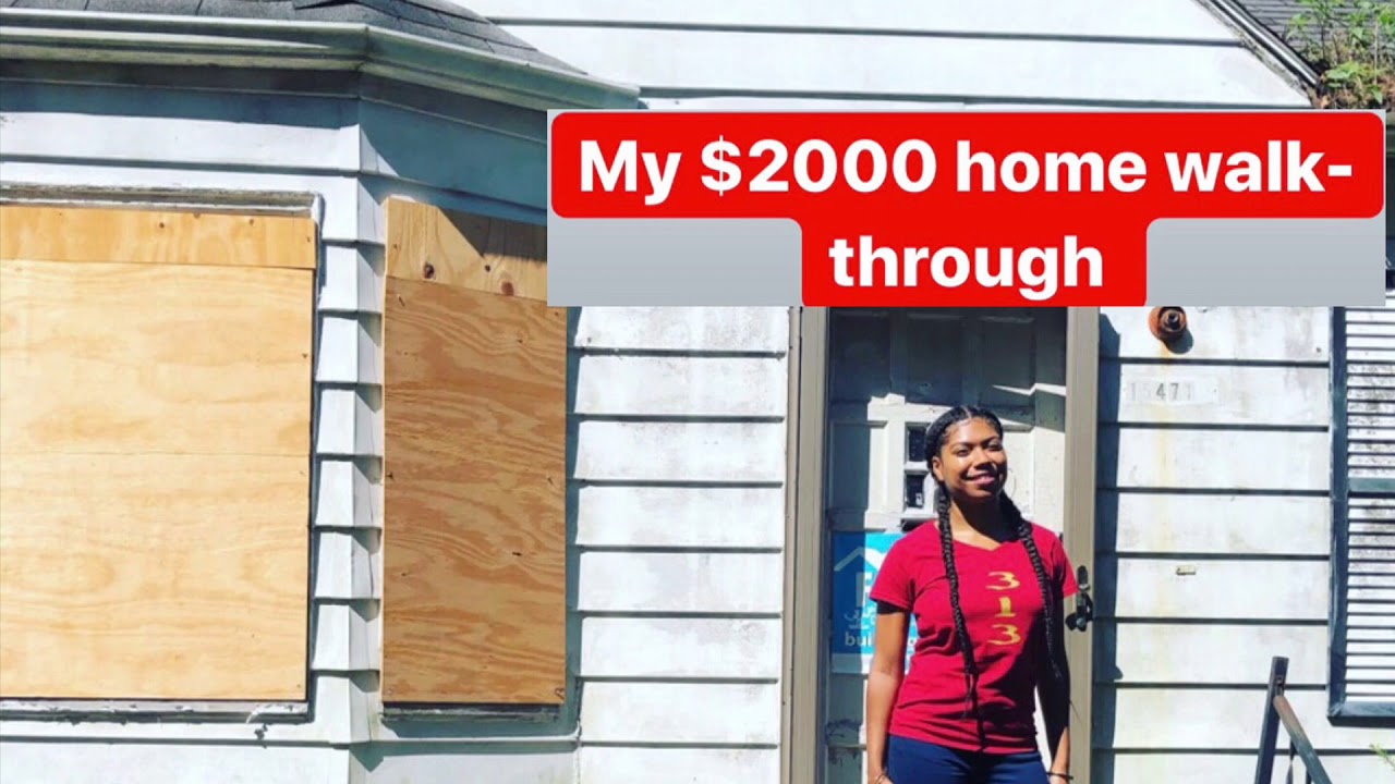My $2000 Detroit Land Bank House Walk-through