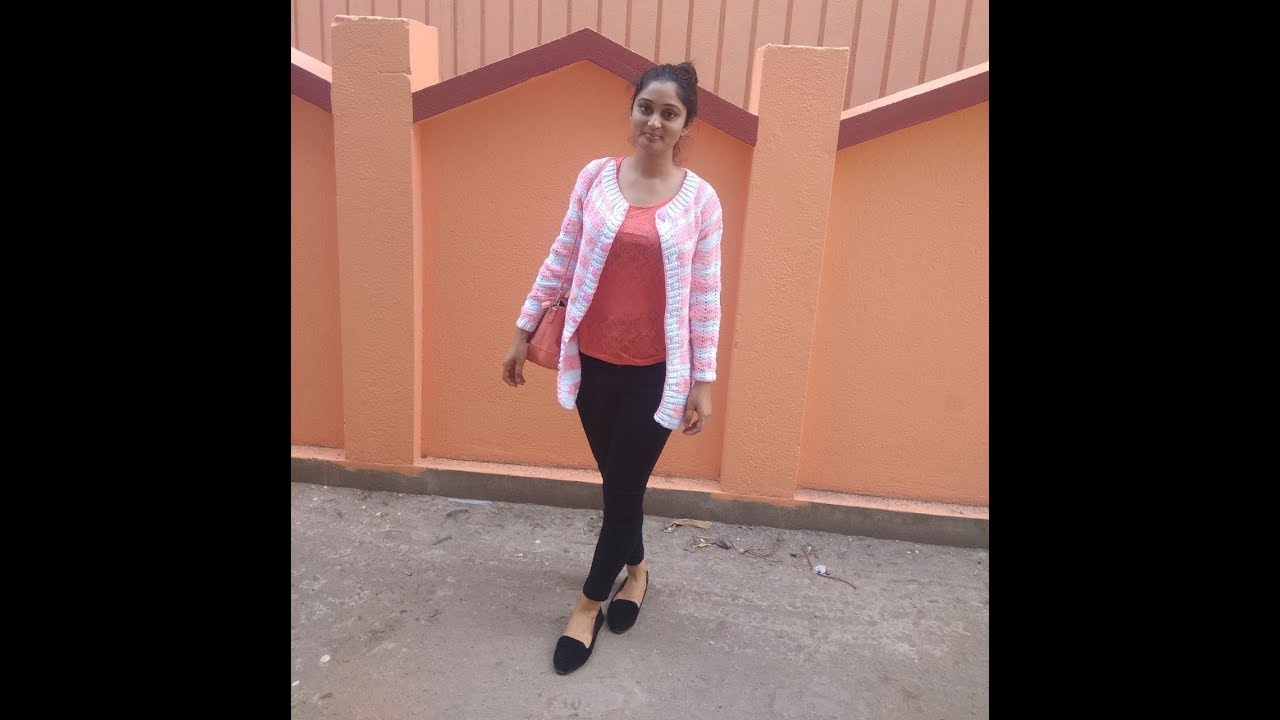 How to crochet ladies cardigan. Crochet pattern sweater. Supriya Talukdar