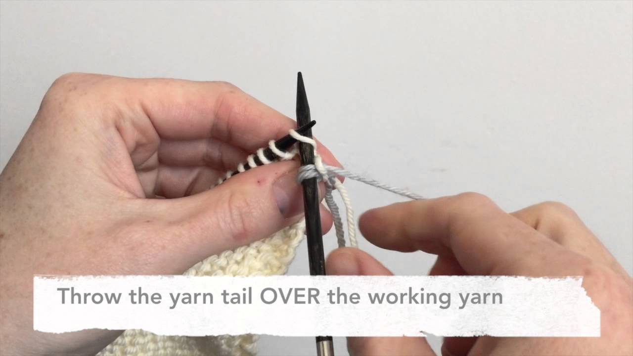 Weaving In Ends As You Knit