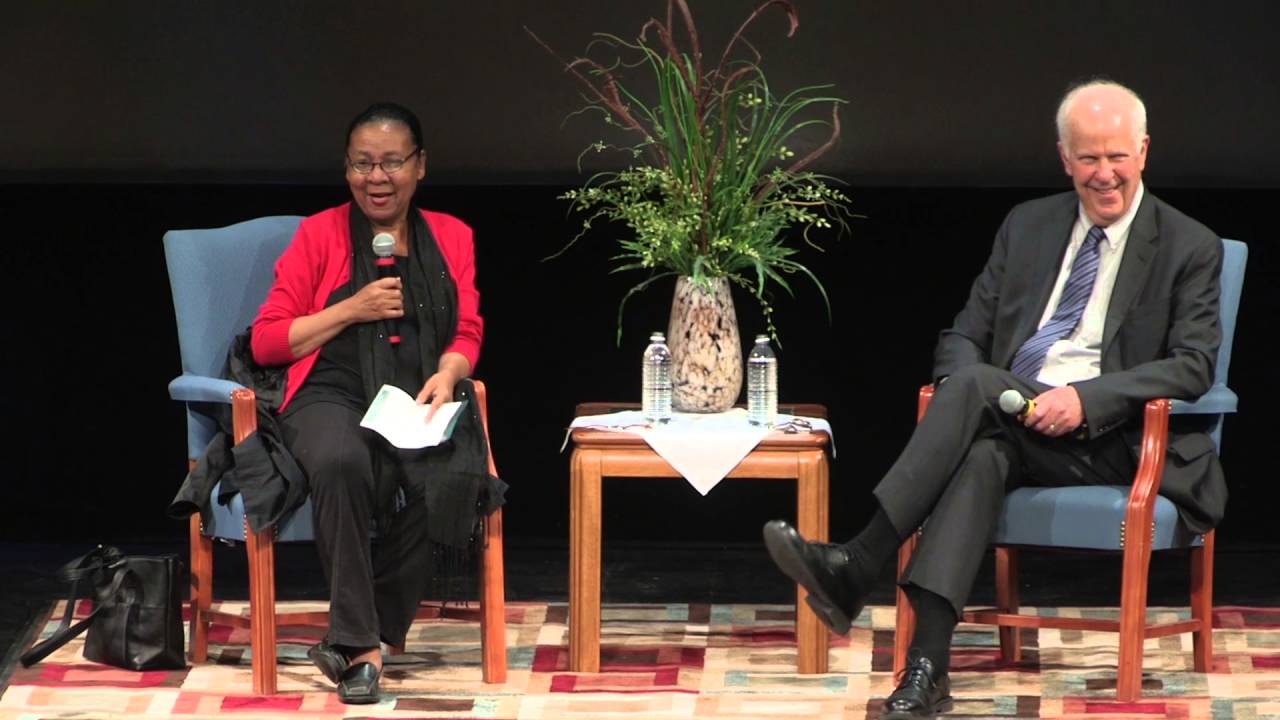 bell hooks and Parker J. Palmer dialogue at St. Norbert College