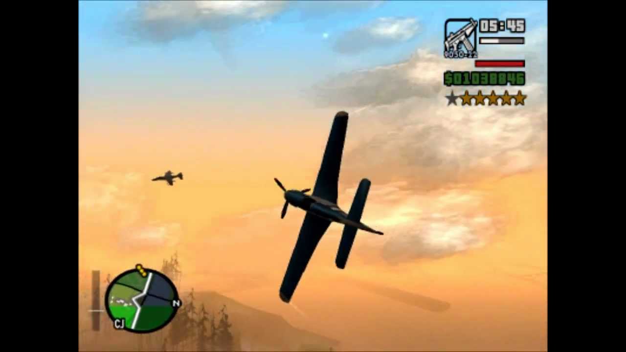 GTA San Andreas Hydra and Rustler air-to-air combat