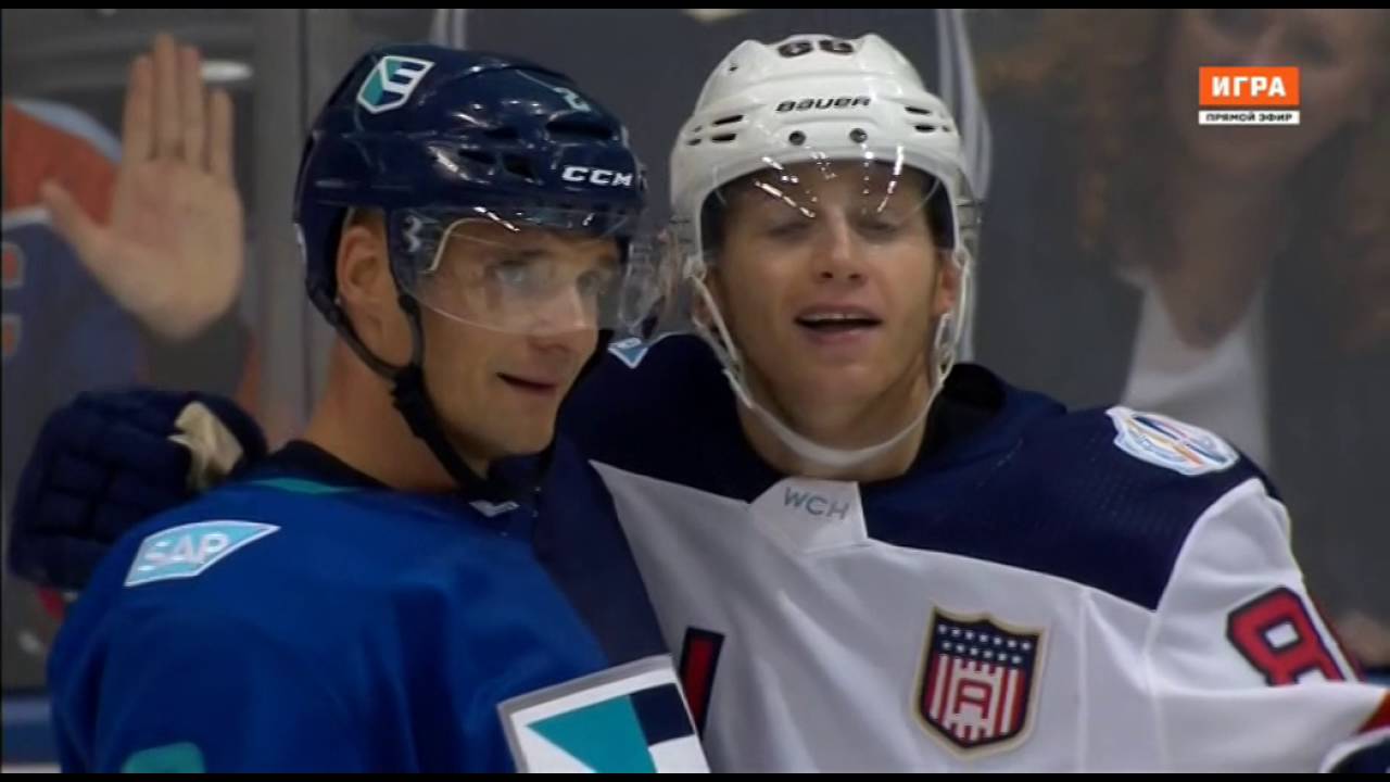 World Cup of hockey 2016. Highlights. Europe vs USA. 17.09.2016.