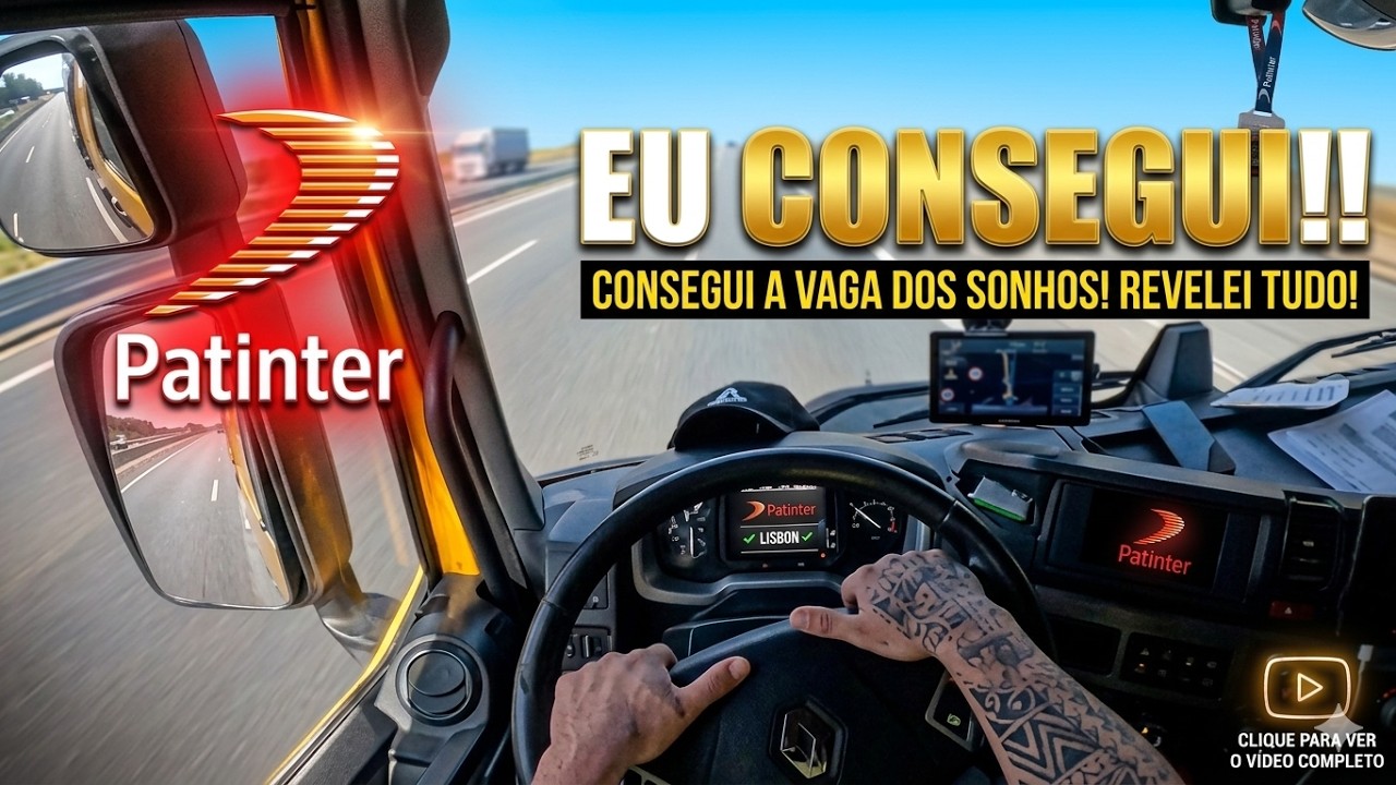 ESTOU NA PATINTER 😁😁 || MOTORISTA AOS 22 ANOS NA EUROPA