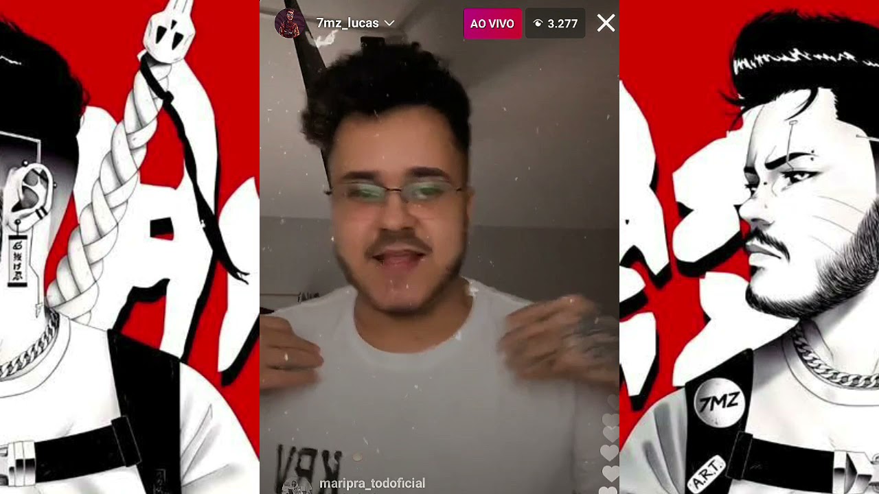 LUCAS A.R.T CANTANDO RAP DO HIDAN EM LIVE!!!