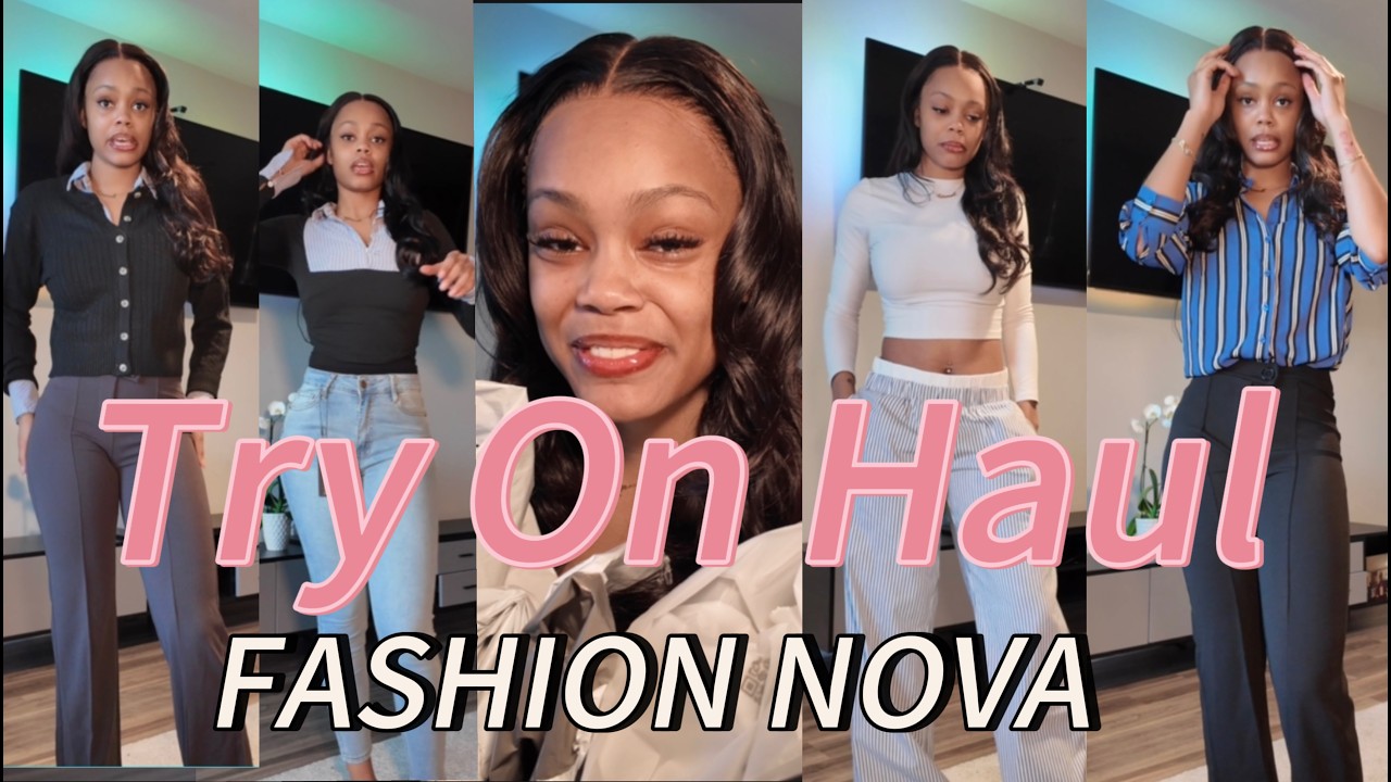 FASHION NOVA Try-on haul | Corporate Baddie Edition + few randoms