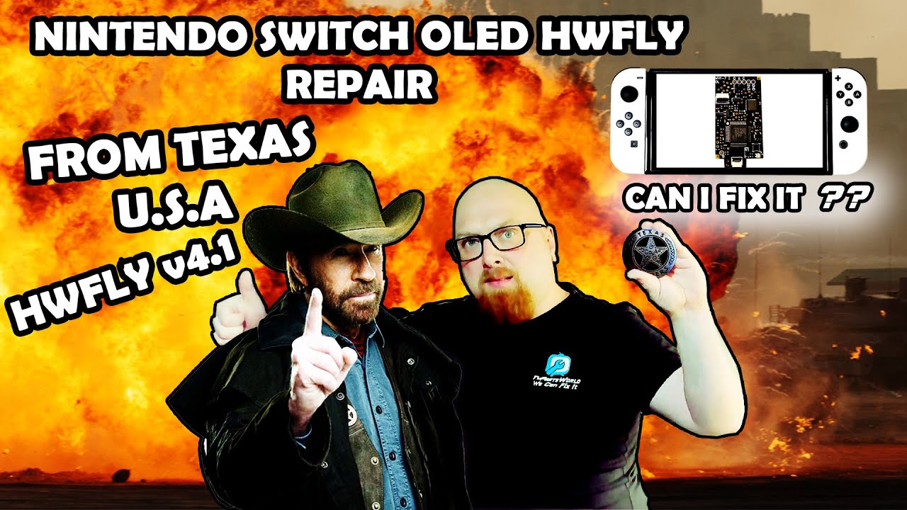 Nintendo Switch OLED из Техаса, США. HWFLY 4.1. Что пошло не так? Можно ли это исправить?
