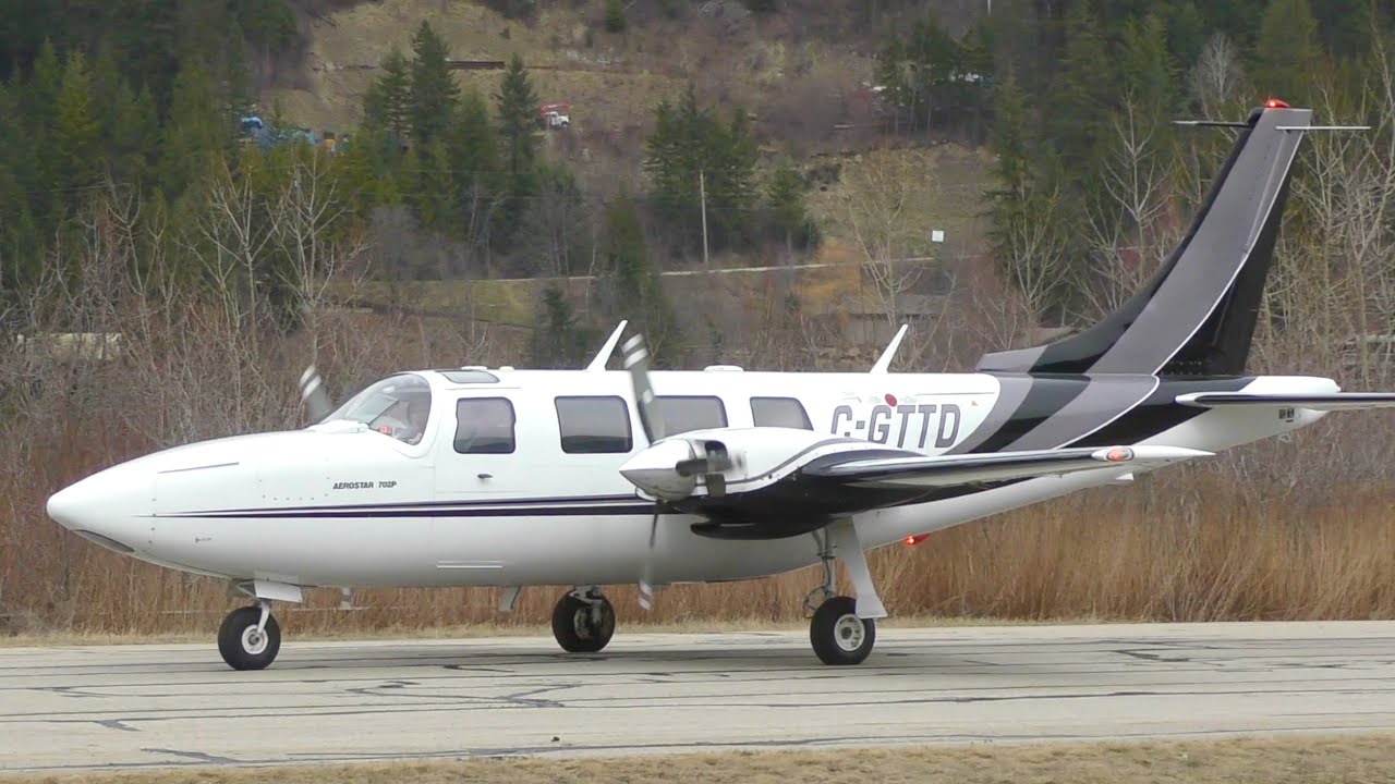Fastest Twin Piston Aircraft - Piper Aerostar 702P Landing