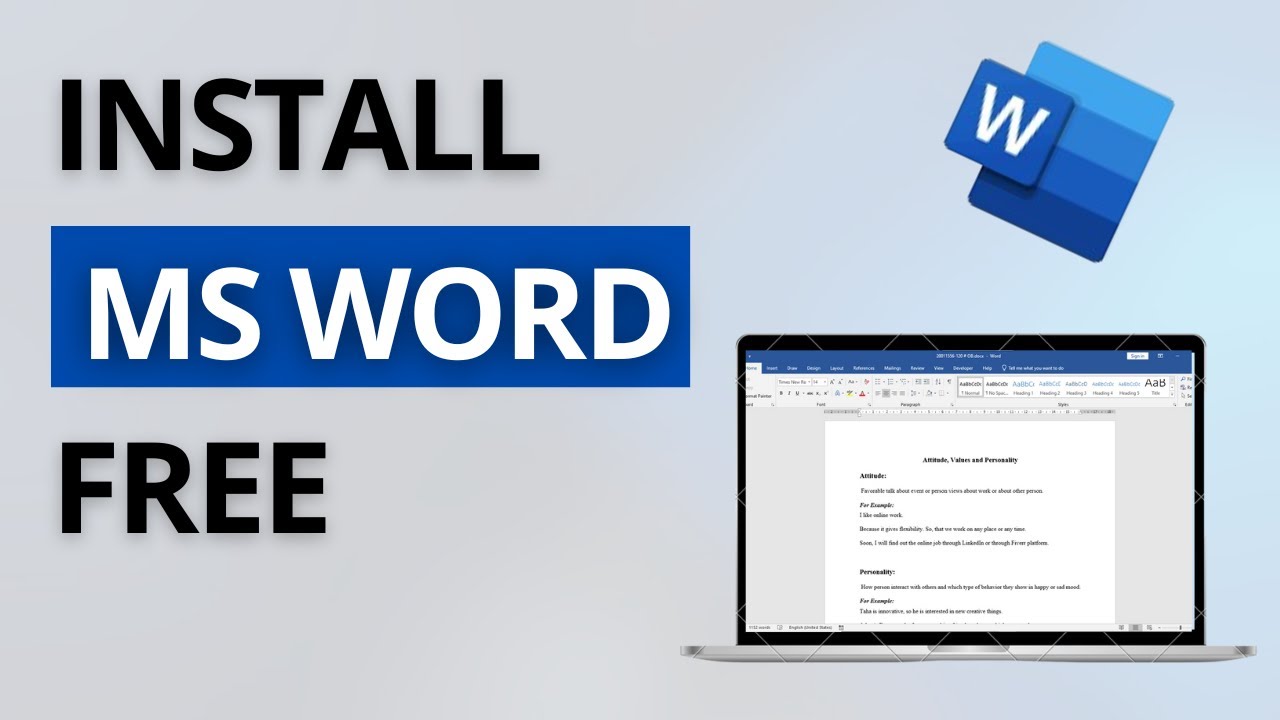 How to Download & Install Microsoft Word / Office on Laptop