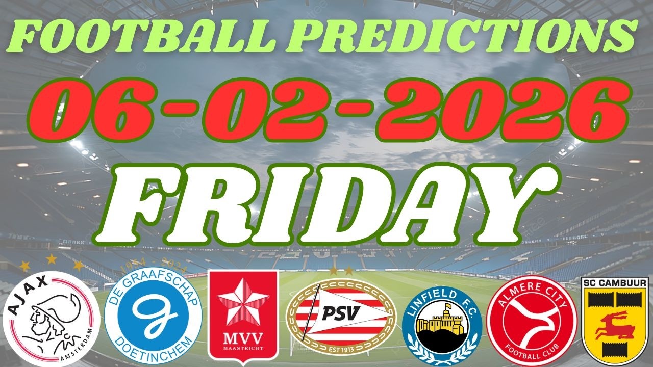FRIDAY SAFE BETTING PICKS [06/02/2026] | Today's Football Prediction to Stake and Win #prediction