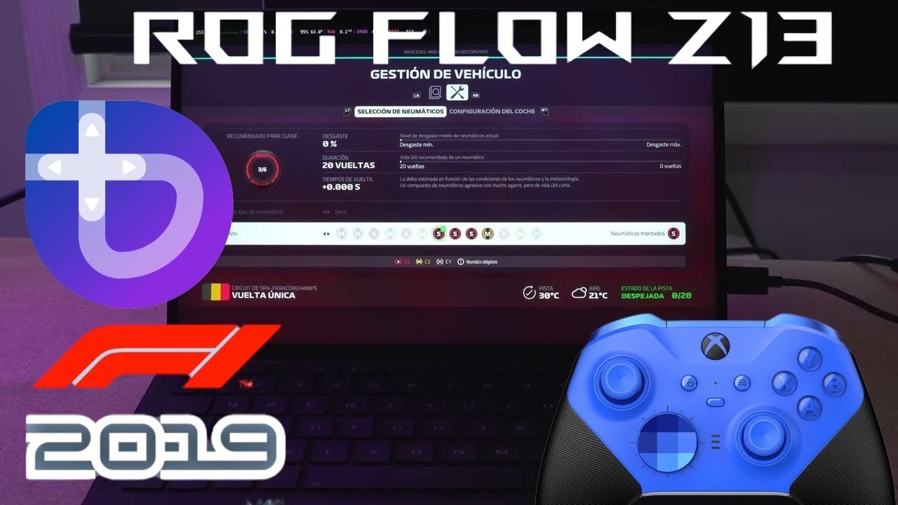 ASUS ROG Flow Z13 | Bazzite | F1 2019 | PRUEBA DE RENDIMIENDTO| DR 25.8.1| AMD RYZEN AI MAX 395