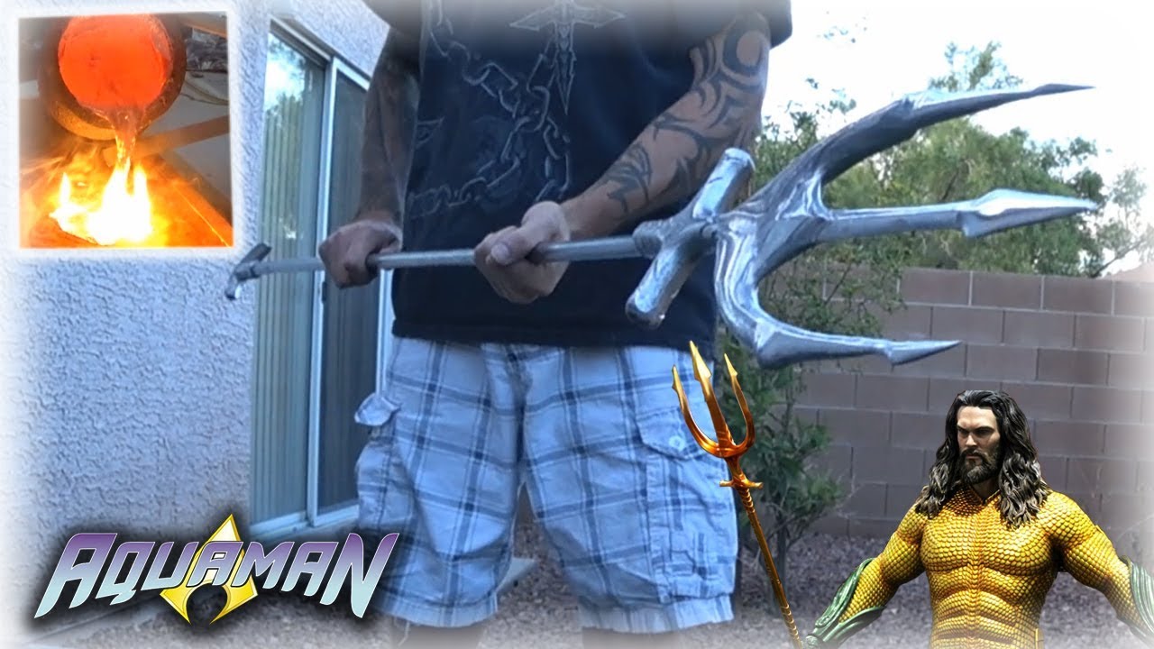 Aluminum Casting Aquaman's TRIDENT From Scrap Metal (FULL SIZE!)