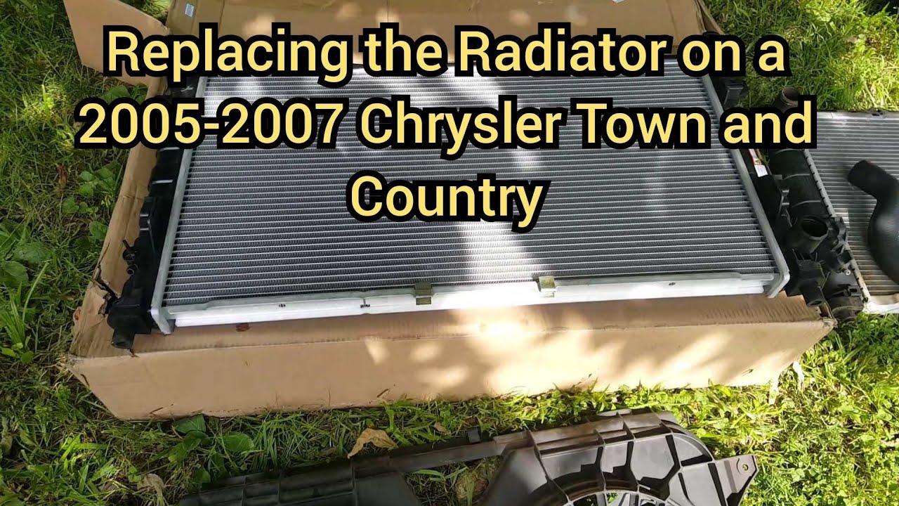 How to replace a radiator in a 2005-2007 chrysler town and country/dodge caravan