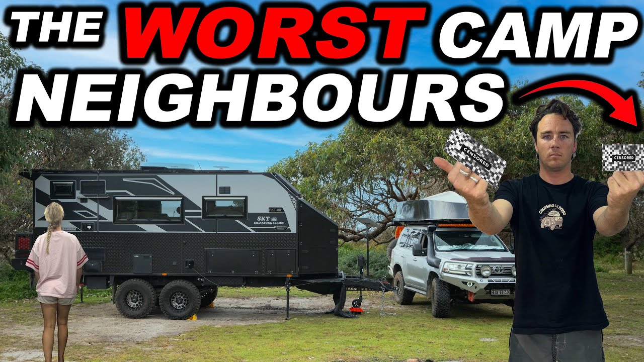 IM P!SSED! RUDE & DISGUSTING Camp Neighbours Beach camping NSW / Solar panel DIY TIPS [EP12]